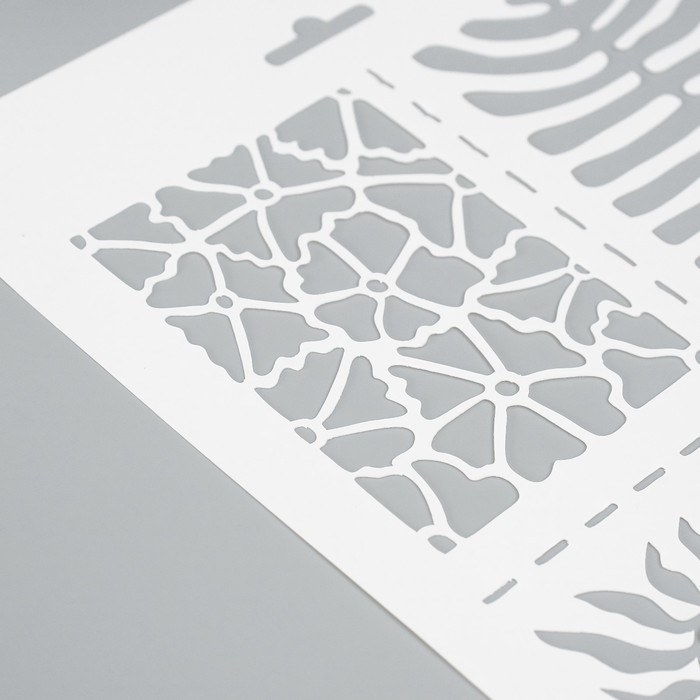 Набор пластиковых трафаретов "Плитка", 3 шт