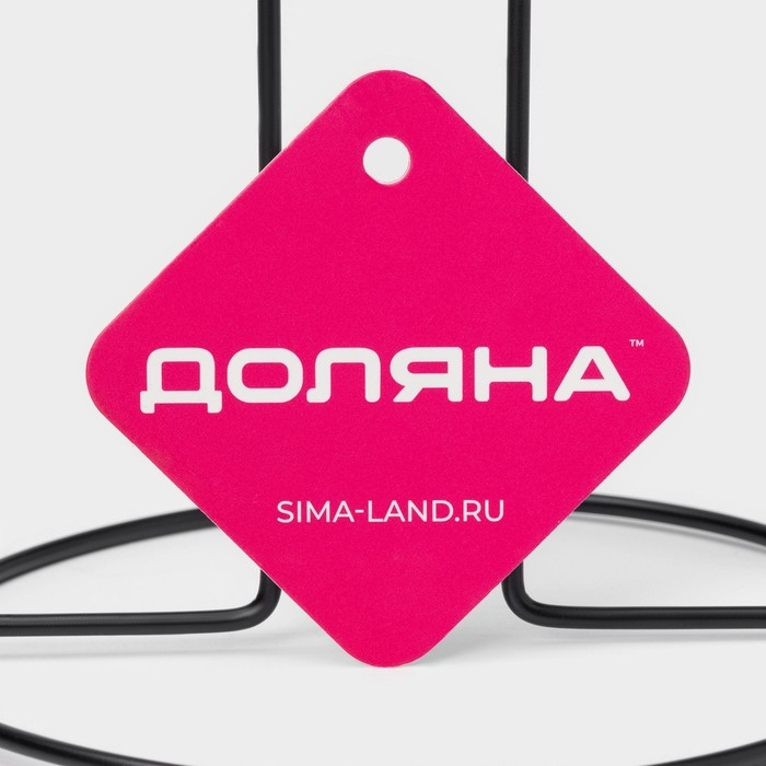 Подставка под бумажные полотенца Доляна, 27&times;13,5&times;13,5 см, цвет чёрный