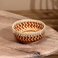 Корзинка плетёная, из бамбука 15х15х7 см