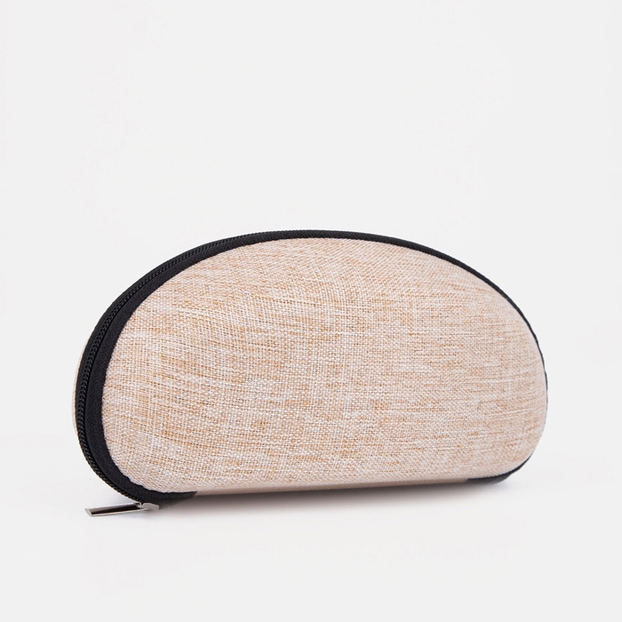 Футляр для очков на молнии, длина 17 см, цвет бежевый Футляр для очков на молнии, длина 17 см, цвет бежевый