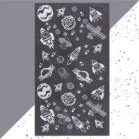 Полотенце махровое "Этель" Cosmotime, 70х130 см, 100% хлопок, 420гр/м2 Полотенце махровое "Этель" Cosmotime, 70х130 см, 100% хлопок, 420гр/м2