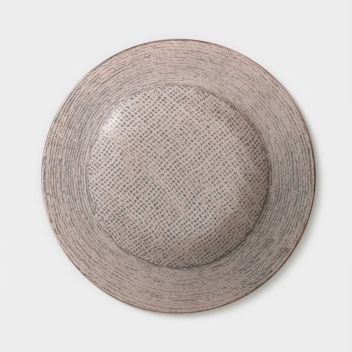 Набор столовый Доляна &laquo;Лён&raquo;, 7 предметов: 29.5 см - 1 шт, 21.5 см - 6 шт