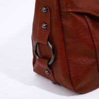 Сумка-мешок на молнии цвет коричневый Сумка-мешок на молнии цвет коричневый