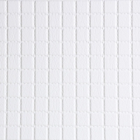 Панель ПВХ кожа Белая 485х960