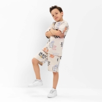 Костюм детский (футболка, шорты) KAFTAN "Graffiti", р.30 (98-104 см)