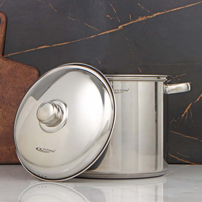 Кастрюля &laquo;Гретта&raquo;, 7,3 л, d=22 см, капсульное дно, индукция