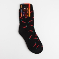 Носки мужские махровые &laquo;Перец&raquo;, цвет чёрный, размер 25