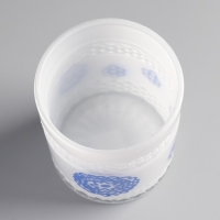 Подсвечник "РОМАШКИ синие " 10х8,5 см, 400 мл