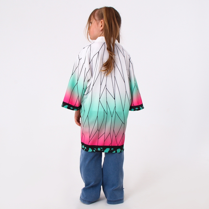 Карнавальное хаори &laquo;Демонический клинок&raquo;, рост 98-152 см, цвет белый