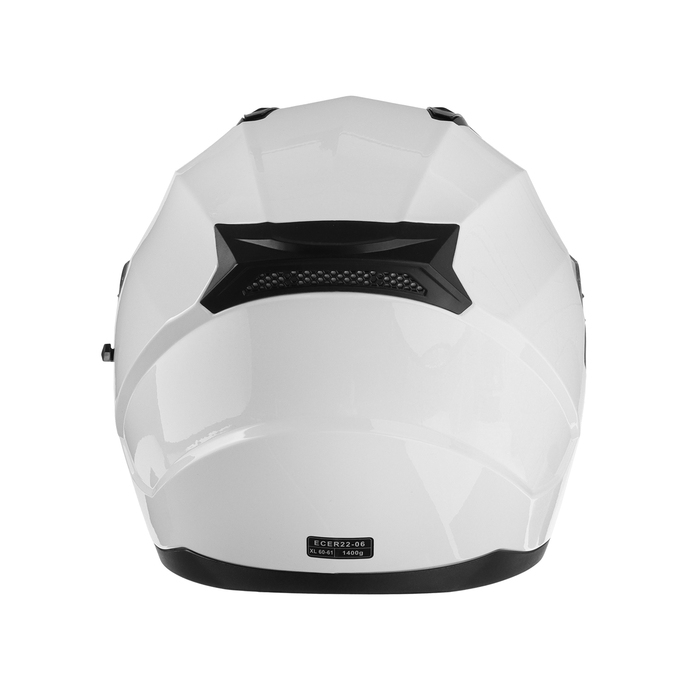 Шлем интеграл с двумя визорами, размер XL (60-61), модель BLD-M67E, белый глянцевый Шлем интеграл с двумя визорами, размер XL (60-61), модель BLD-M67E, белый глянцевый