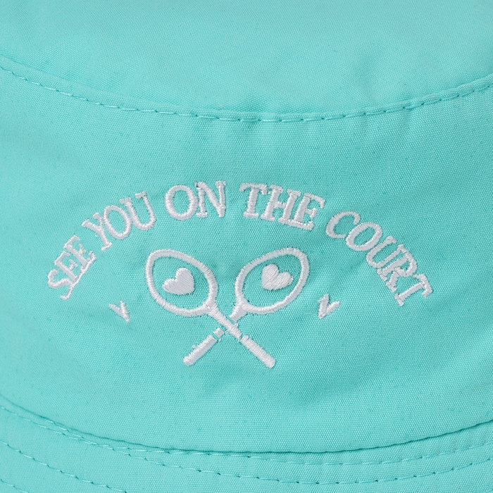 Панама детская для девочки &laquo;Ракетки&raquo;, цвет бирюзовый, р-р 54