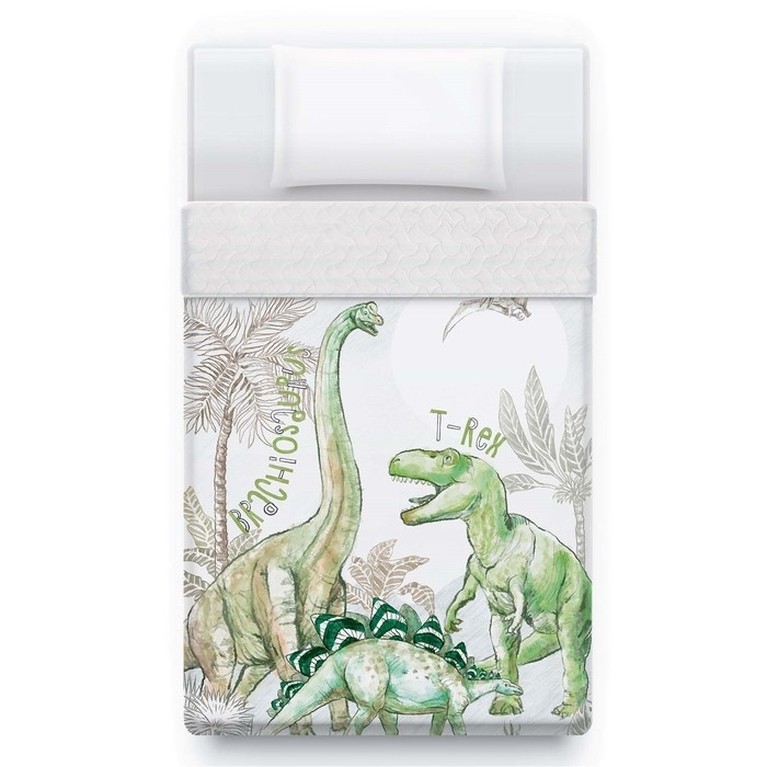 Покрывало Покрывало "Этель" 1,5 сп Dino world , 145*210±5 см, микрофибра