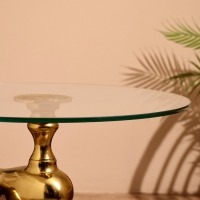 Столик кофейный 50х50х46 см, алюминий, стекло Столик кофейный 50х50х46 см, алюминий, стекло