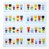 Головоломка деревянная для детей. Повтори по образцу &laquo;Котики&raquo;