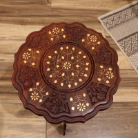 Стол "Цветок" дерево 30х30х63,5 см