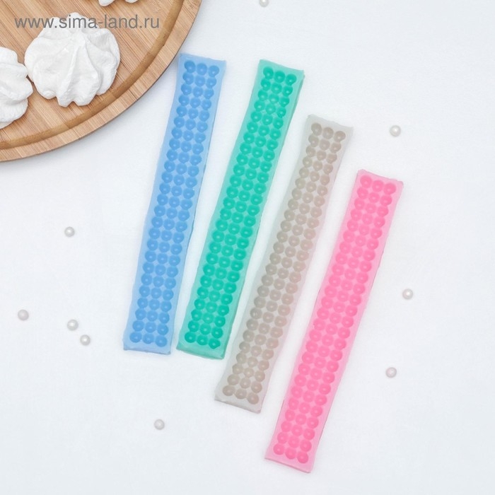 Молд Доляна &laquo;Жемчуг&raquo;, силикон, 17,5&times;4 см, цвет МИКС