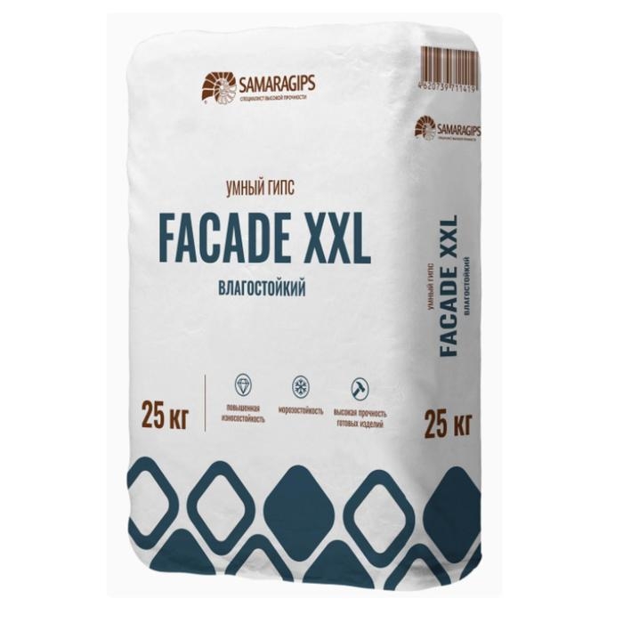Умный гипс FACADE XXL SAMARAGIPS, 25 кг, влагостойкий Умный гипс FACADE XXL SAMARAGIPS, 25 кг, влагостойкий