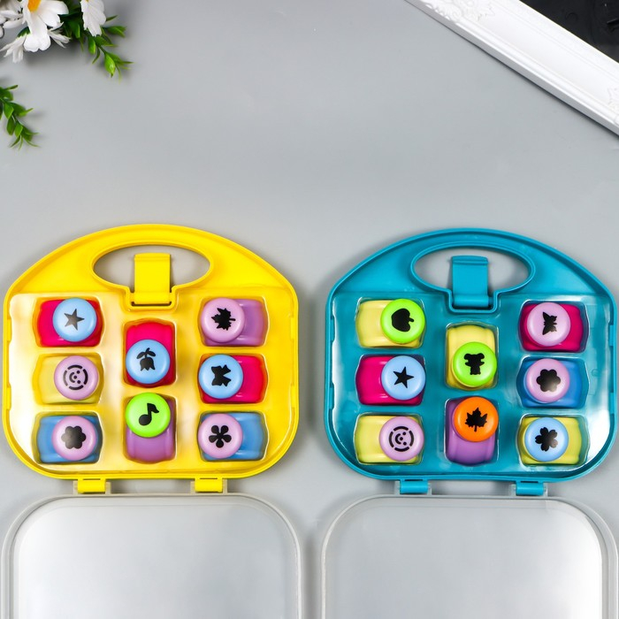 Набор фигурных дыроколов в сундучке (набор 8 шт) МИКС 17х19х4,5 см Набор фигурных дыроколов в сундучке (набор 8 шт) МИКС 17х19х4,5 см