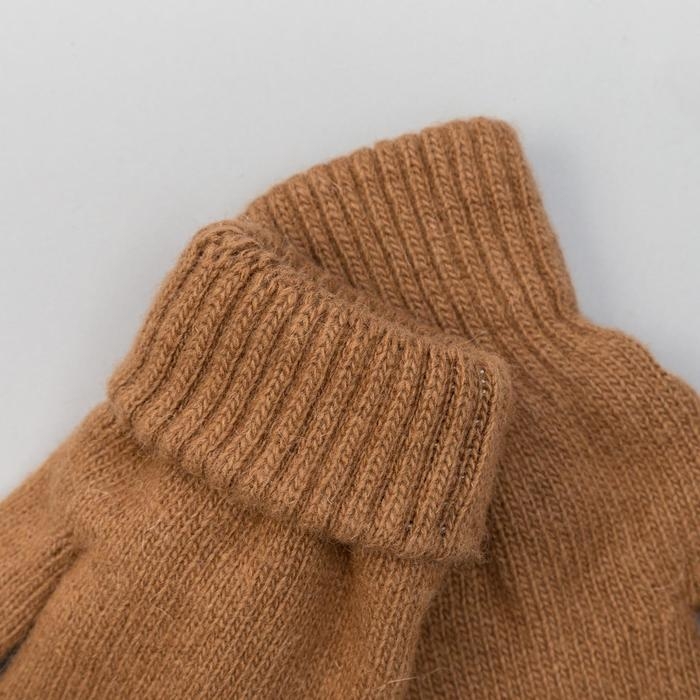 Варежки мужские из монгольской шерсти, цвет рыжий, размер 20-24 Варежки мужские из монгольской шерсти, цвет рыжий, размер 20-24