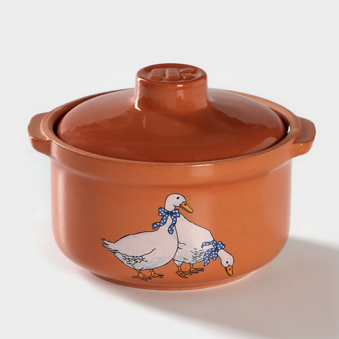 Горшочек - сотейник &laquo;Гуси&raquo;, 400 мл