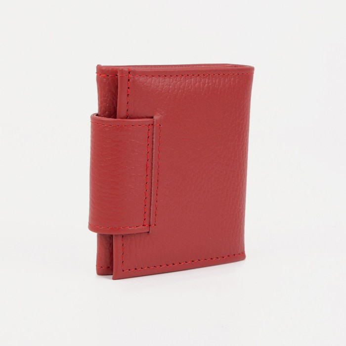 Кошелёк женский на кнопке, цвет красный