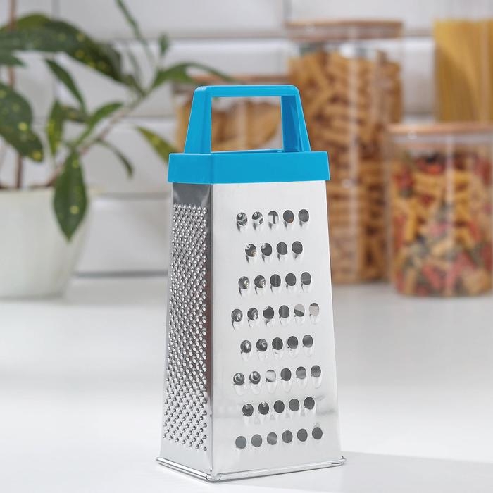 Тёрка четырёхгранная Доляна &laquo;Классика&raquo;, 20 см, цвет МИКС