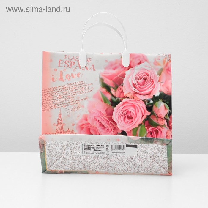 Пакет Пакет "Севилья", мягкий пластик, 30х30 см, 150 мкм