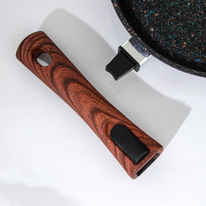 Сковорода Granit ultra blue, d=22 см, съёмная ручка, антипригарное покрытие, цвет синий Сковорода Granit ultra blue, d=22 см, съёмная ручка, антипригарное покрытие, цвет синий