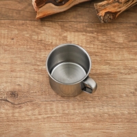 Кружка из нержавеющей стали «Мэйли», 170 мл, d=7 см, цвет хромированный Кружка из нержавеющей стали «Мэйли», 170 мл, d=7 см, цвет хромированный