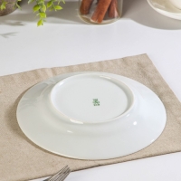 Тарелка фарфоровая &laquo;Маки красные&raquo;, d=20 см, белая