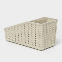 Органайзер «Вязание», 4 секции, цвет белый ротанг Органайзер «Вязание», 4 секции, цвет белый ротанг