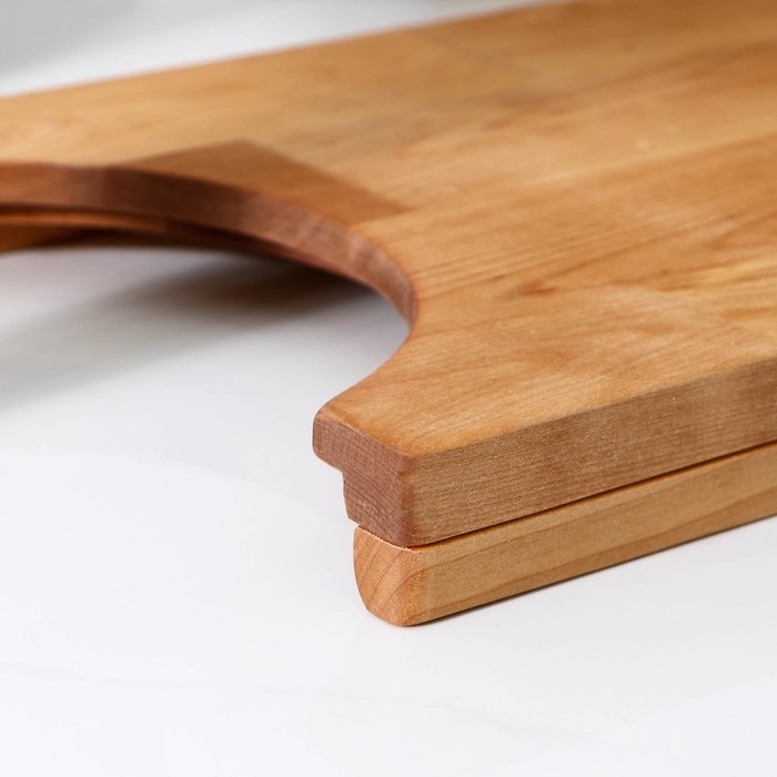 Доска разделочная с отделением под тарелку, 31×22×3,8 см, берёза Доска разделочная с отделением под тарелку, 31×22×3,8 см, берёза