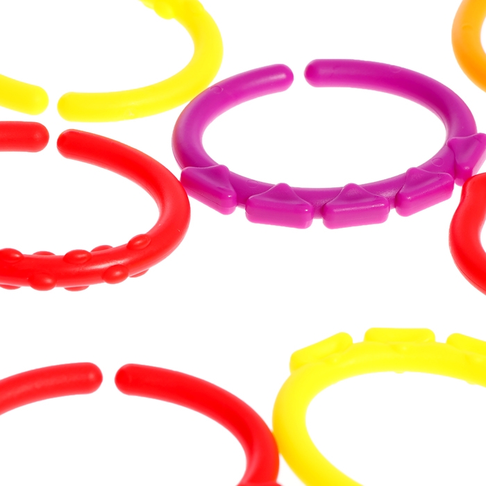 Развивающий набор &laquo;Сенсорные колечки&raquo;, 10 заданий, 3+