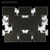 Фоторамка пластик на 11 фото 10х10, 10х15 см "Бабочки" белая 48х63 см Фоторамка пластик на 11 фото 10х10, 10х15 см "Бабочки" белая 48х63 см