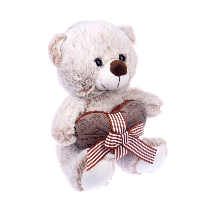 Мягкая игрушка &laquo;Мишка с сердцем&raquo;, 25 см, цвета МИКС