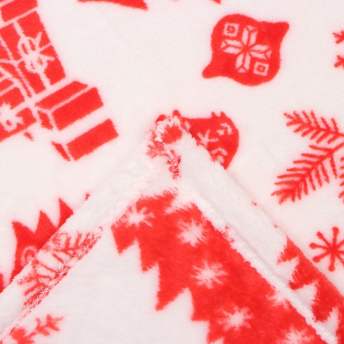 Плед LoveLife &laquo;Новогодний лес&raquo; 180х200 см,100% п/э, велсофт 280 гр/м2