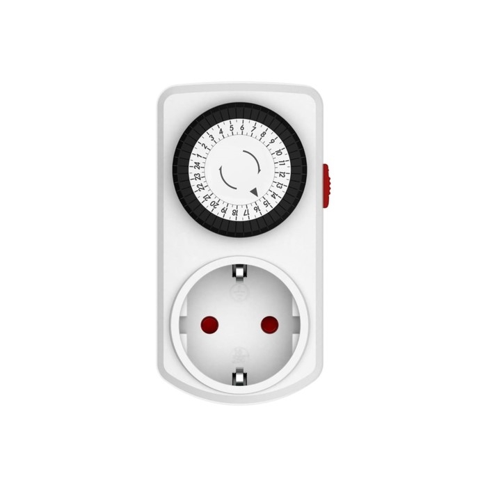 Таймер REV механический с принудительным вкл. и отключением на 24 часа с интрвалом 30мин Таймер REV механический с принудительным вкл. и отключением на 24 часа с интрвалом 30мин