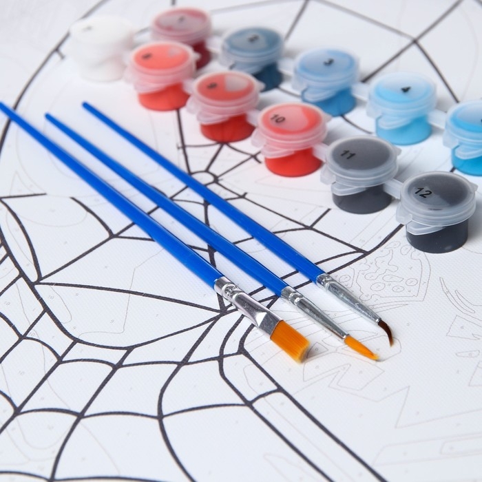 Картина по номерам на подрамнике 30х40 см, Человек-паук Картина по номерам на подрамнике 30х40 см, Человек-паук