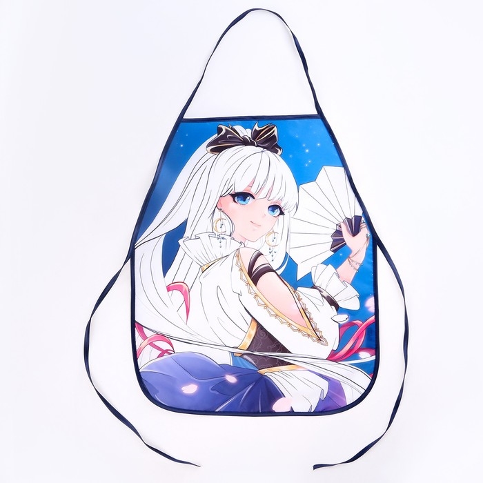 Фартук детский для творчества под роспись &laquo;Девушка с веером&raquo;