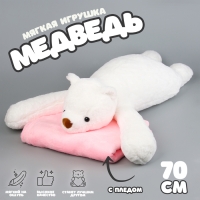 Мягкая игрушка «Медведь» с пледом, 70 см Мягкая игрушка «Медведь» с пледом, 70 см