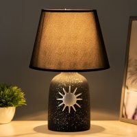 Настольная лампа "Мирель" Е14 40Вт черный 22,5х22,5х34 см RISALUX