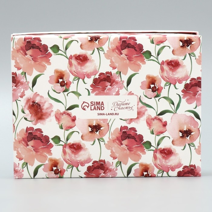 Коробка подарочная, упаковка, &laquo;Только для тебя&raquo;, цветы, 16.5 х 12.5 х 5 см