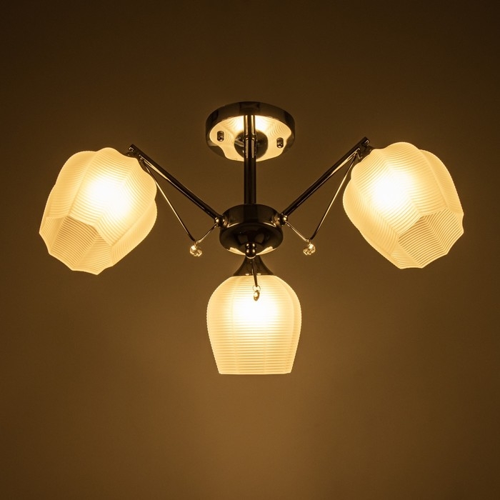 Люстра "Миранда" 3хЕ27 40Вт хром 59х59х26см BayerLux