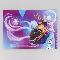 Альбом для рисования А4, 40 листов 100 г/м&sup2;, на пружине, Холодное сердце