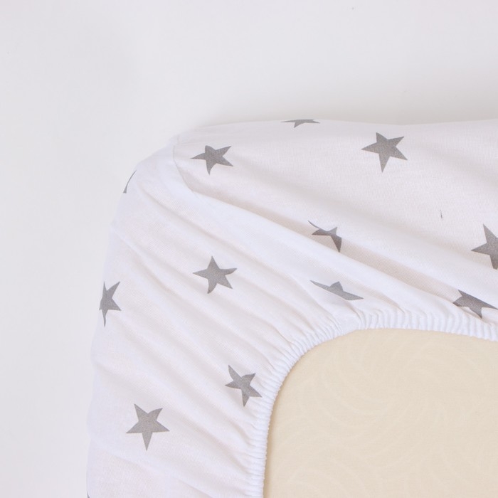 Постельное бельё Крошка Я «Звёздочки», 112х143 см, 60х120+20 см, 40х60 см, 100% хлопок Постельное бельё Крошка Я «Звёздочки», 112х143 см, 60х120+20 см, 40х60 см, 100% хлопок