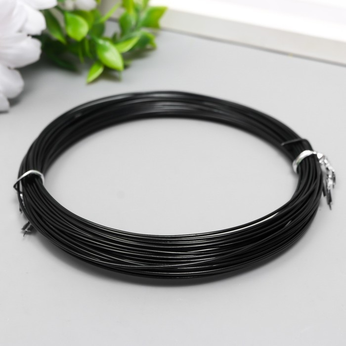 Проволока для творчества d 1мм, черный рул.10 м Проволока для творчества d 1мм, черный рул.10 м