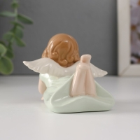 Сувенир керамика "Девочка-ангел в зелёном платье лежит" 9х7х5,5 см Сувенир керамика "Девочка-ангел в зелёном платье лежит" 9х7х5,5 см