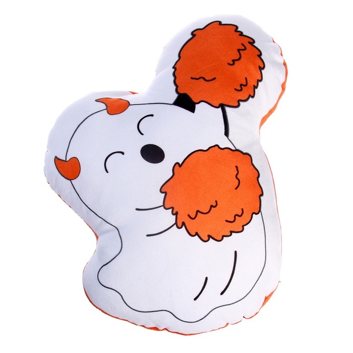 Мягкая игрушка &laquo;Привидение&raquo; с рожками, цвет белый