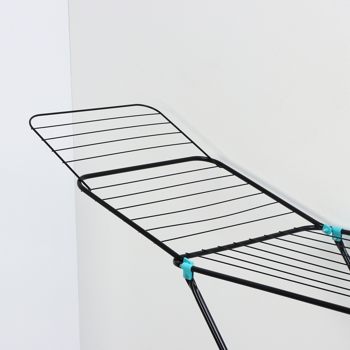 Сушилка для белья напольная, 220&times;50&times;90 см, 25 м, цвет черный