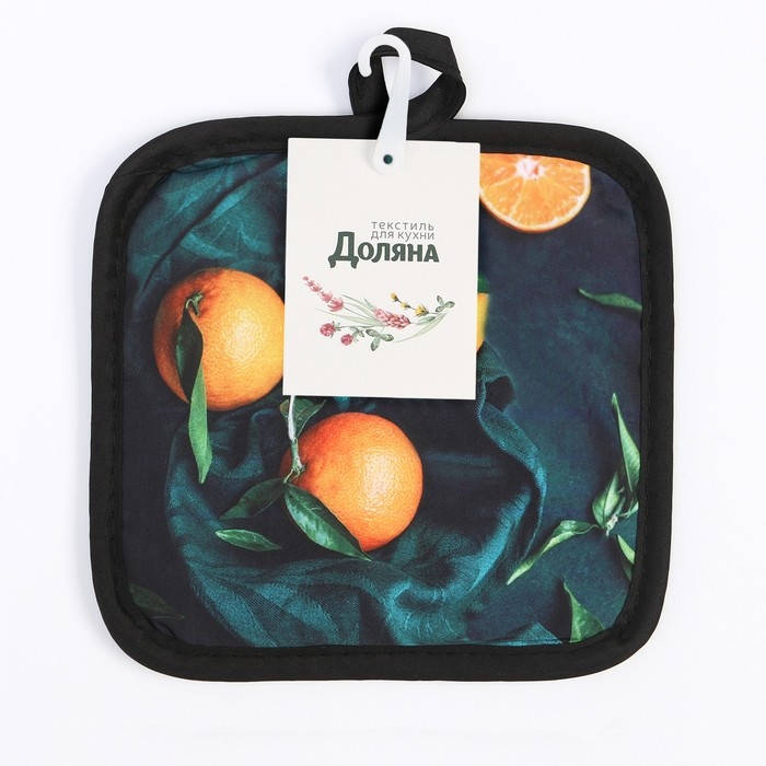 Прихватка Доляна "Апельсины"  17*17 см 100% п/э